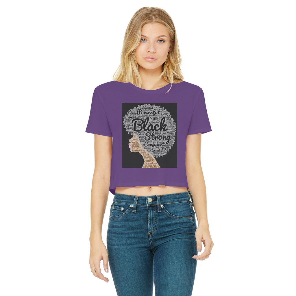 McGregor Clan- Afro of Power McGregor Clan - Women's Cropped T-Shirt