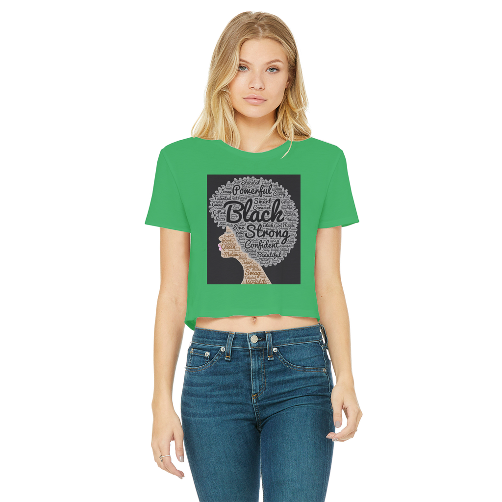 McGregor Clan- Afro of Power McGregor Clan - Women's Cropped T-Shirt