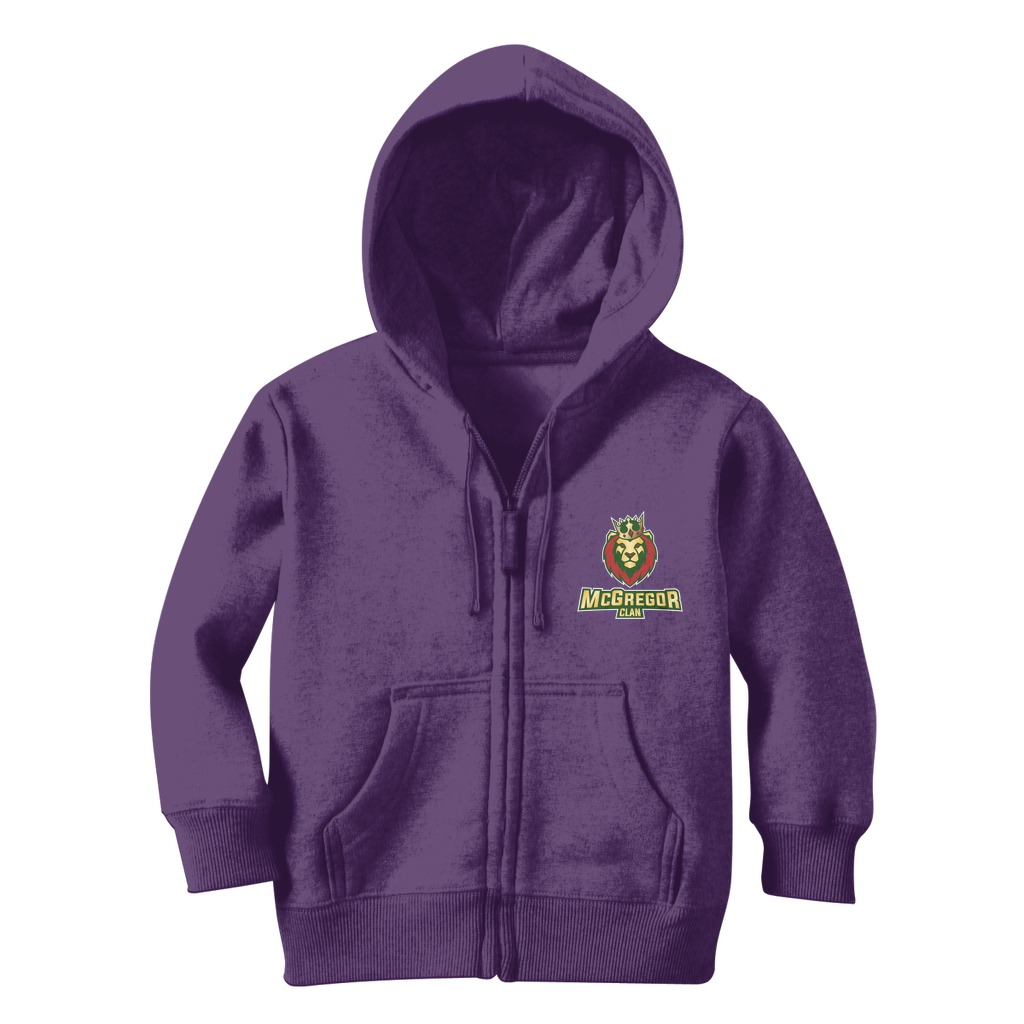 McGregor Clan lion head Classic Kids Zip Hoodie