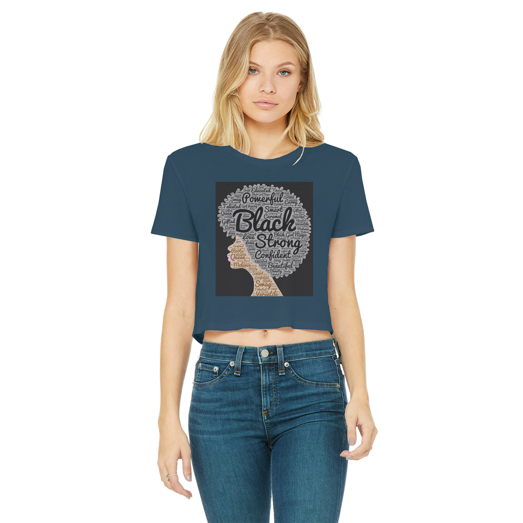 McGregor Clan- Afro of Power McGregor Clan - Women's Cropped T-Shirt