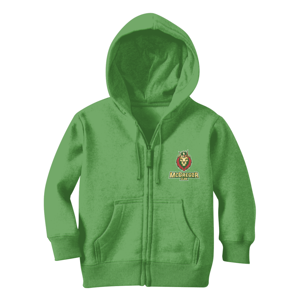 McGregor Clan lion head Classic Kids Zip Hoodie
