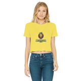 McGregor Clan Lion Classic Women's Cropped Raw Edge T-Shirt