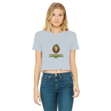 McGregor Clan Lion Classic Women's Cropped Raw Edge T-Shirt