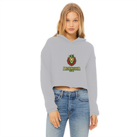 Png Lionhead Ladies Cropped Raw Edge Hoodie